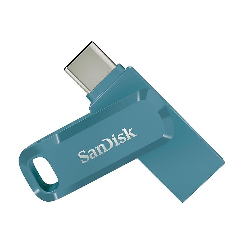 SanDisk Ultra Dual Drive Go 128 GB USB 3.1 Type-C / USB-A Stick Navagio Bay Blau